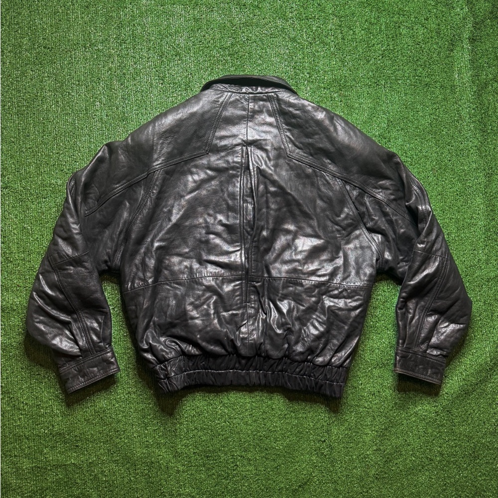 Andrew Marc Black Leather Jacket L View 3